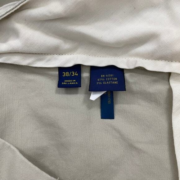 Polo Ralph Lauren Pants Mens 38X34* Stretch Classic Fit Khakis Wedding Twill - Picture 5 of 10